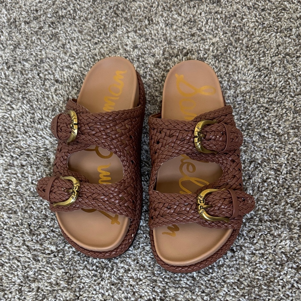 Sam Edelman Brown Braided Sandals